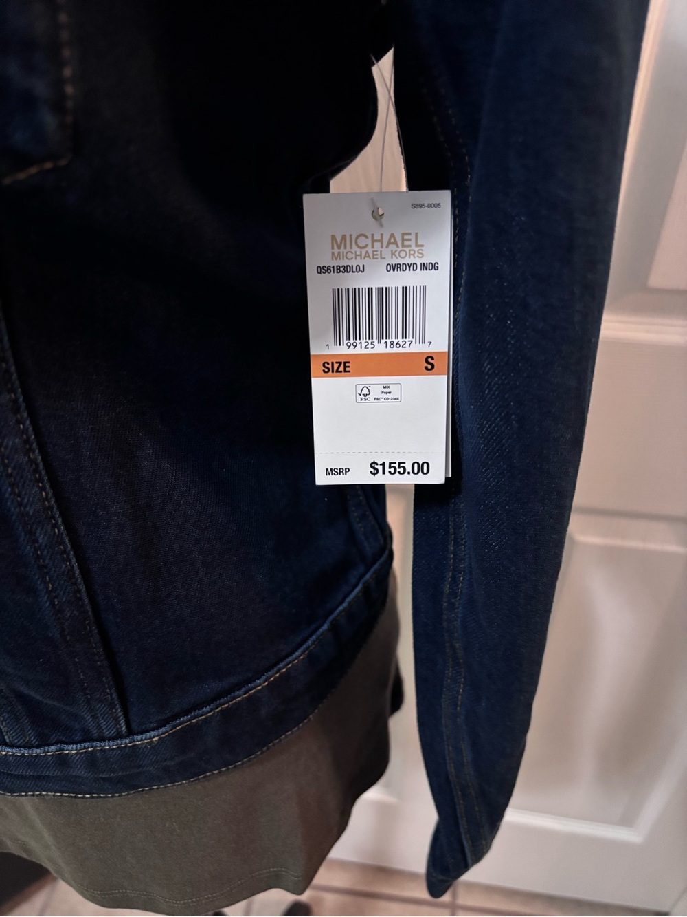 Michael Kors Women’s Vintage Dark Blue Denim Jacket - Y2K - Picture 7 of 12